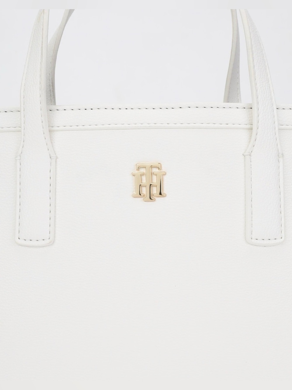 Tommy Hilfiger White Satchel with Contrast Trim Crossbody Strap - Picture 5 of 6